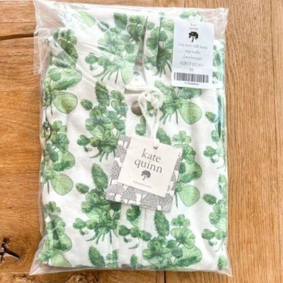 NWT! Kate Quinn Clover Ruffle Kanga Snap Hoodie Size 8Y - Picture 3 of 3